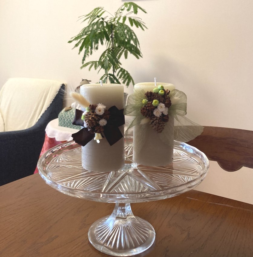 TokyoWreath 伊藤よういちクラフト リース作家 リース職人 クリスマスリース|ローソク テーブル